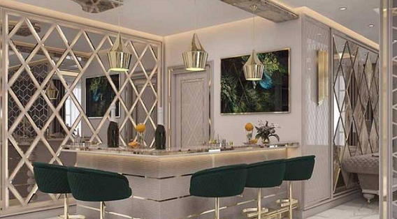 اجرای آینه کاری مدرن در دکوراسیون خانه